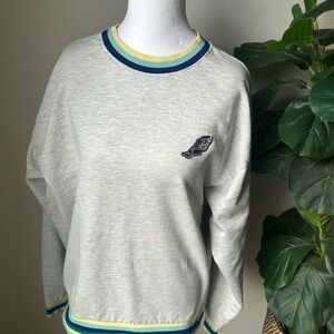 Urban Outfitters Blue and Green Striped Top